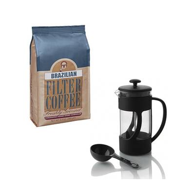 BRAZILIAN FİLTRE KAHVE ÖĞÜTÜLMÜŞ 250 GR + FRENCH PRESS - 1