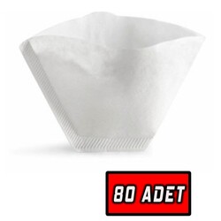 Coffee Filters Filtre Kahve Kağıdı 1/4 4 Numara 80'li Paket White - Diğer Ürünler