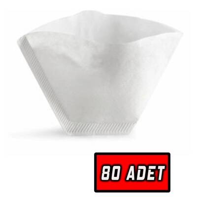 Coffee Filters Filtre Kahve Kağıdı 1/4 4 Numara 80'li Paket White - 1