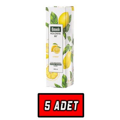 Emek Gliserinli Kolonya Limon Adet 200 ml Sprey (5 Adet) - 1