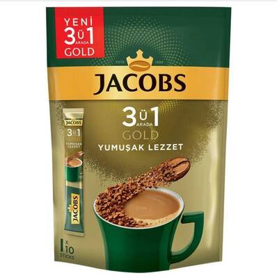 Jacobs 3ü1 Arada Gold Yumuşak Lezzet 10 Lu - 1