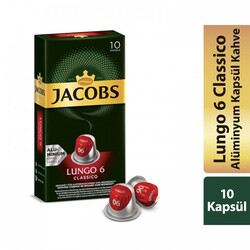 Jacobs Capsule Lungo 6 Classic Alüminyum 10'lu) (Web Özel Fiyat) - Jacobs