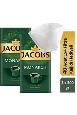 Jacobs Monarch Filtre Kahve 2 X 500 Gr Filtre Kağıdı Hediye - 1