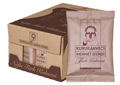 KURUKAHVECİ MEHMET EFENDİ TÜRK KAHVESİ 100 GR 25 Lİ PAKET - 1