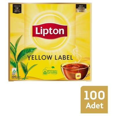 Lipton Bardak Poşet Çay Yellow Label 100'Lü - 1
