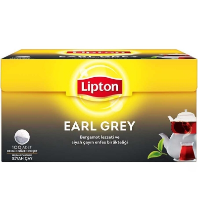 Lipton Earl Grey Demlik Poşet Çay 100`lü - 1