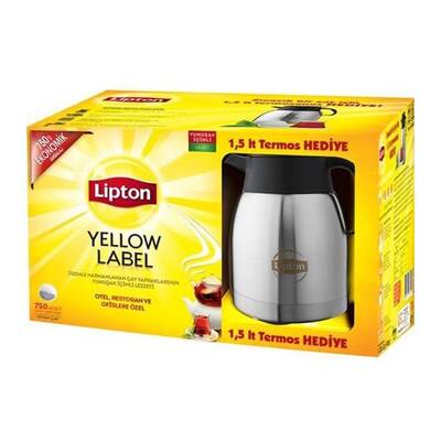 Lipton Yelllow Label Demlik Poşet 750 Adet & 1,5 lt Termos - 1
