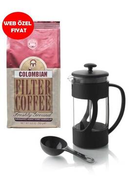 Mehmet Efendi 250 G Colombian Filtre Kahve 350 ml French Press - 1