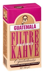 MEHMET EFENDİ GUATEMALA KAFEİNSİZ FİLTRE KAHVE ÖĞÜTÜLMÜŞ 250 GR - Kurukahveci Mehmet Efendi