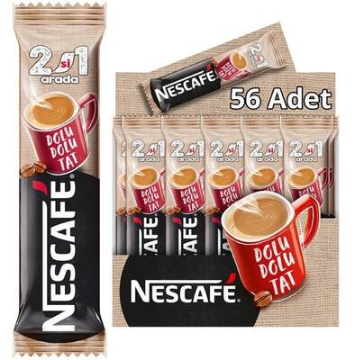 Nescafe 2'si 1 Arada Kahve 10 gr 56'lı Paket - 1
