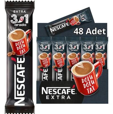 Nescafe 3 ü 1 arada Extra Yoğun Kahve 48 Li - 1