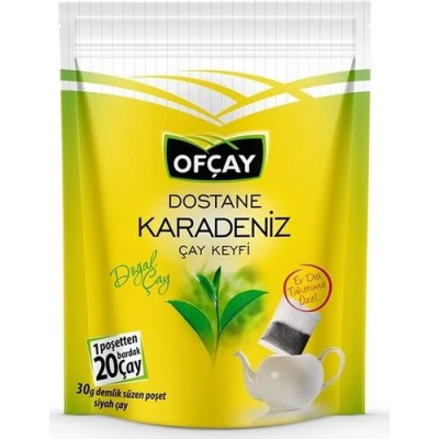 Ofçay Dostane Karadeniz Demlik Poşet Çay 30x30 gr - 1